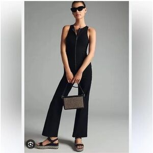Anthropologie Maeve Naomi Black Sleeveless Jumpsuit